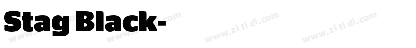 Stag Black字体转换